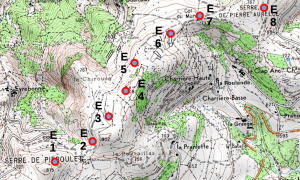 ACE - Carte du projet d'implantation du parc éolien par le promoteur Saméole sur la commune de Pranles, Ardèche